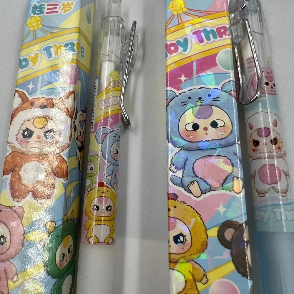 Baby Three Ink Pen Set 12 Pack No. 6062 0.5mm Cute Character Blind Box Lot